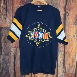 VINTAGE 1998 Superbowl XXXII SAN FRANCISCO Adult Sz L T-SHIRT - EXCELLENT